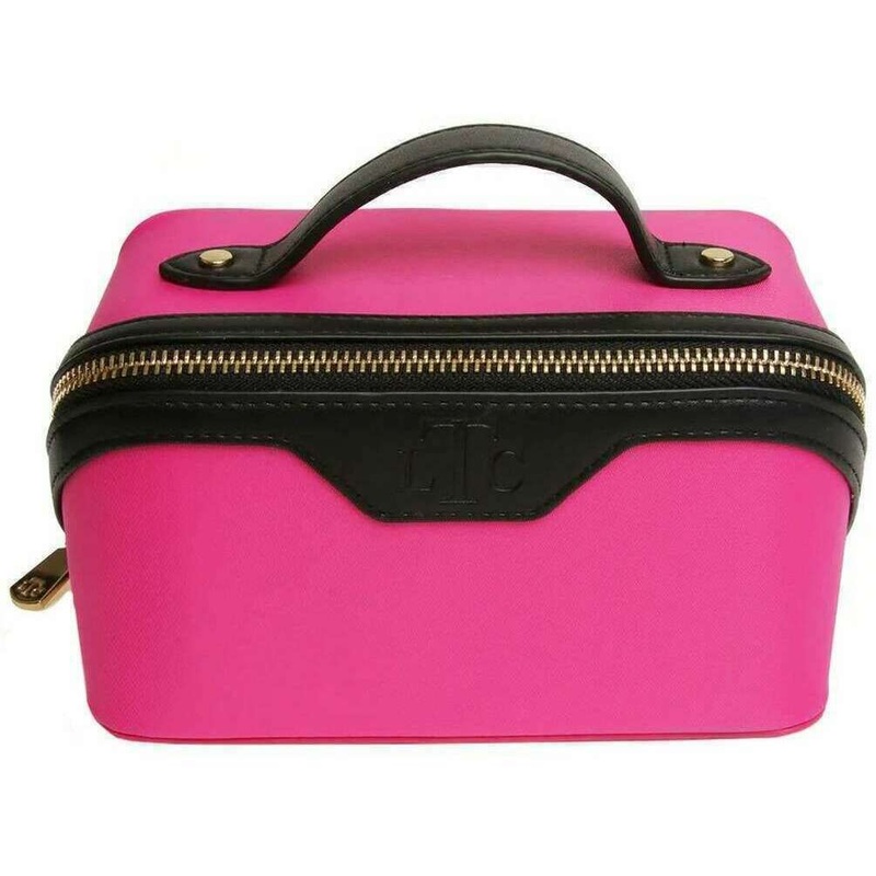 Alice Wheeler London LTC Two-Tone Mini Train Case - Pink/Black