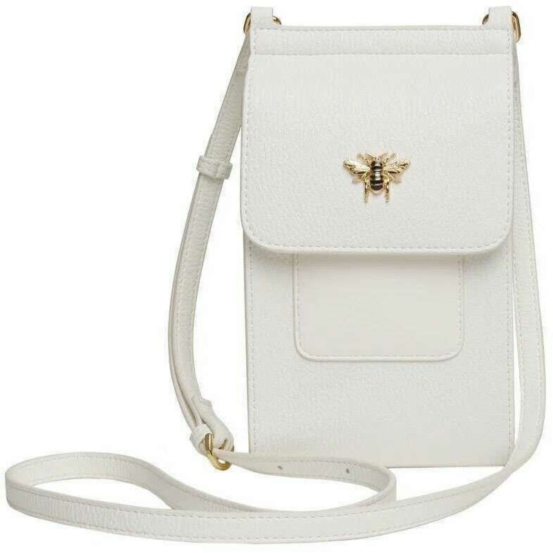 Alice Wheeler London Mini Bloomsbury Crossbody Bag - White