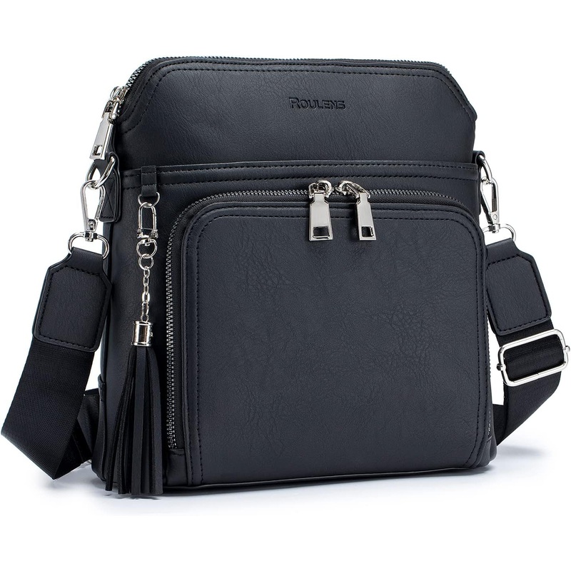 Crossbody Purse for Women,Lightweight Medium Crossbody Bag Soft Leather Women'S Shoulder Handbags with Tassel