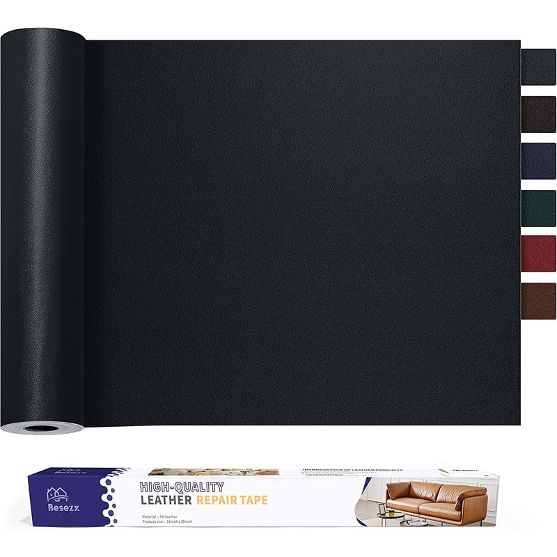Leather Repair Patch Tape Kit, Self Adhesive Leather Repair for Furniture, Couch, Sofa, Car Seats,Office Chair,Vinyl Repair Kit.30Inx16In