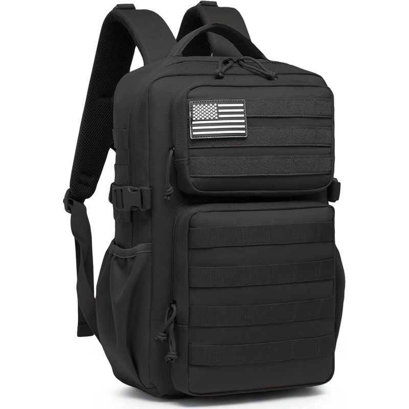Military Tactical Backpack for Men Waterproof Daypack 3 Day Assault Pack Molle Bag with Water Bottle Holder