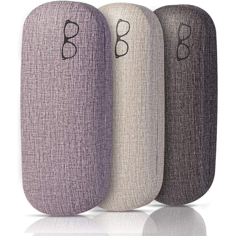 Raylove 3-Pack Hard Shell Eyeglasses Case Large Reading Glasses Hard Case