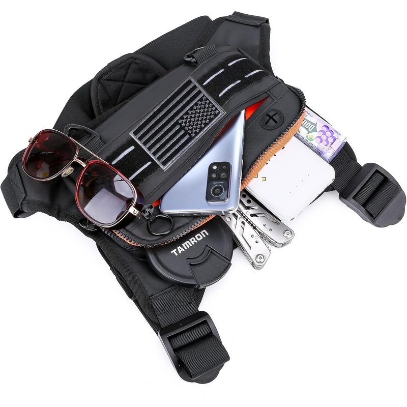 Sports Chest Bag For Men, Running Vest Bag With Adjustable Straps