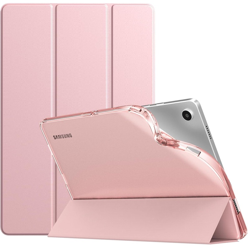 Timovo Case for Samsung Galaxy Tab A9+/A9 plus 11" 2023, Slim Soft TPU Translucent Frosted Back Protective Cover for Galaxy Tab A9+ Tablet SM-X210/X216/X218, Auto Wake/Sleep, Rose Gold
