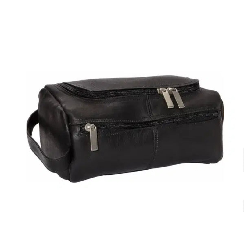 David King Leather Shave Kit Black