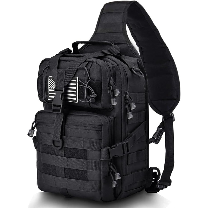 Tactical Sling Bag Military Rover Shoulder Backpack EDC Molle Assault Range Bag
