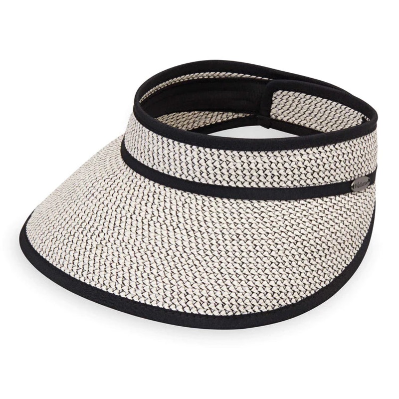 Wallaroo Charlie Sun Visor - Black/Ivory