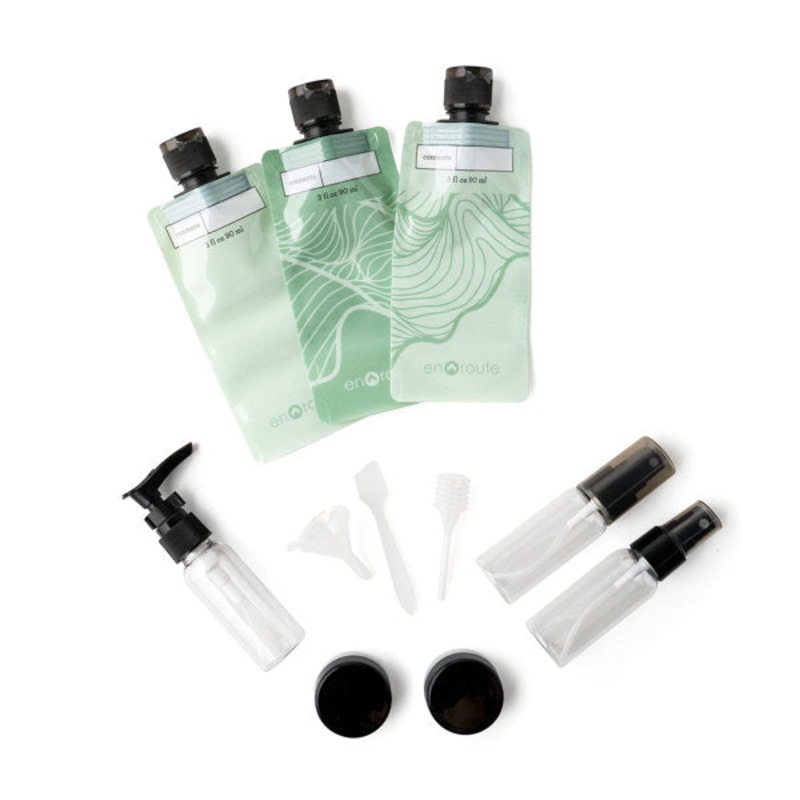 En Route The Jet Set 11 Piece Travel Bottle Kit