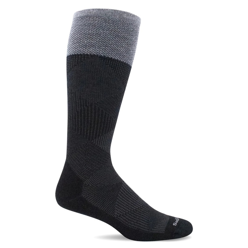 Sockwell Men's Diamond Dandy Moderate Graduated Compression Socks - Black LXL