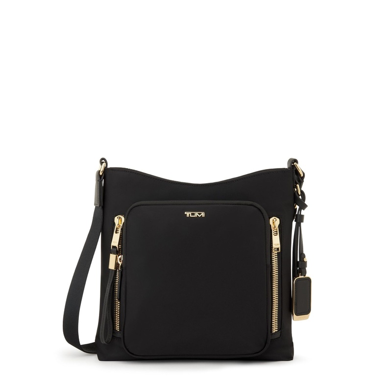 TUMI Voyageur Tyler Crossbody - Black/Gold