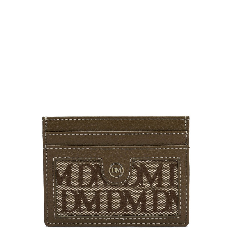 5 Slots Leather Card Case - Moss