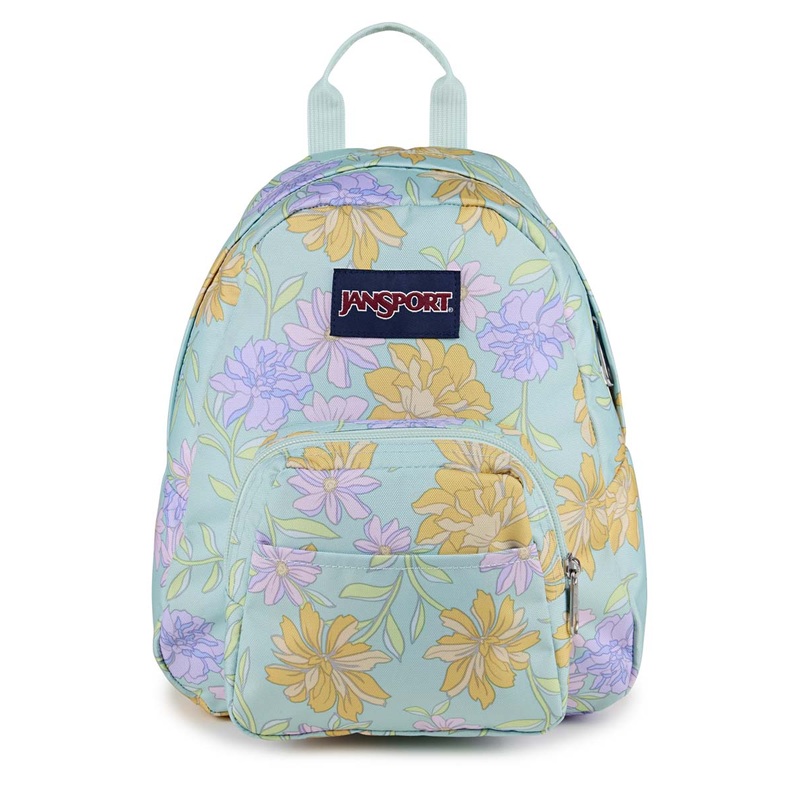 Jansport Half Pint Backpack - Faded Floral Fresh Mint