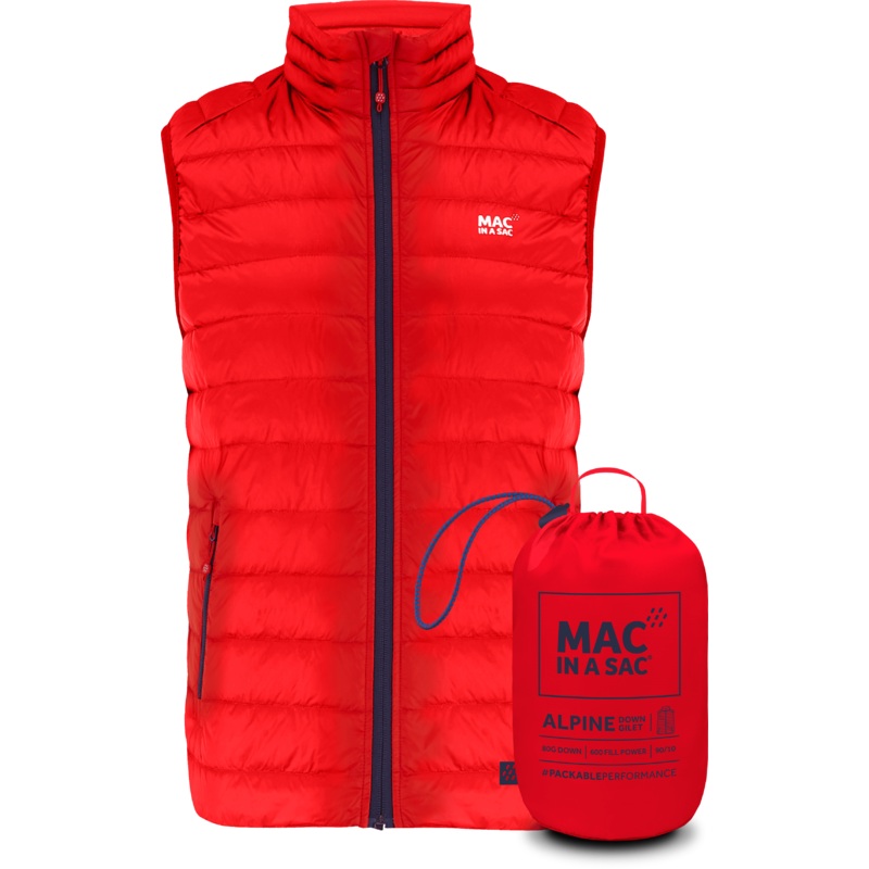 Mac In A Sac Alpine Down Gilet (Men's) - Red