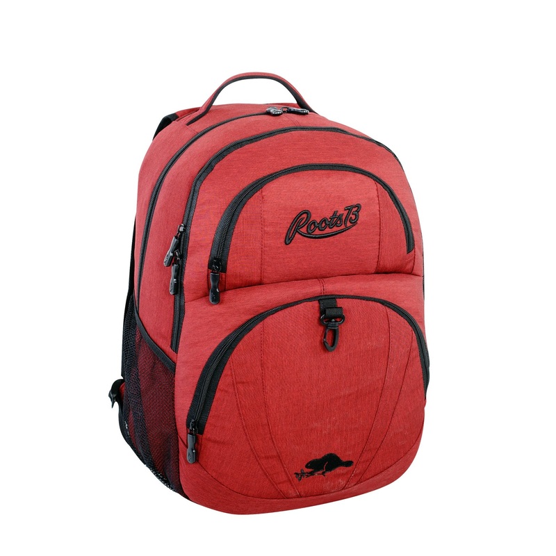 Roots 73 Poly 15.6 Laptop Backpack - Red