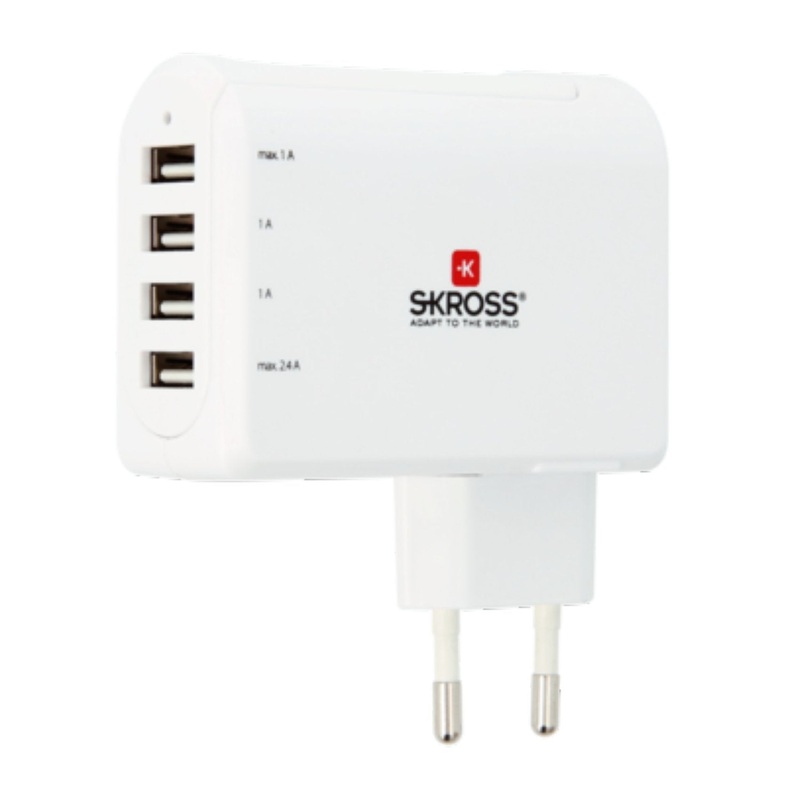 Skross EU 4 Port USB Charger