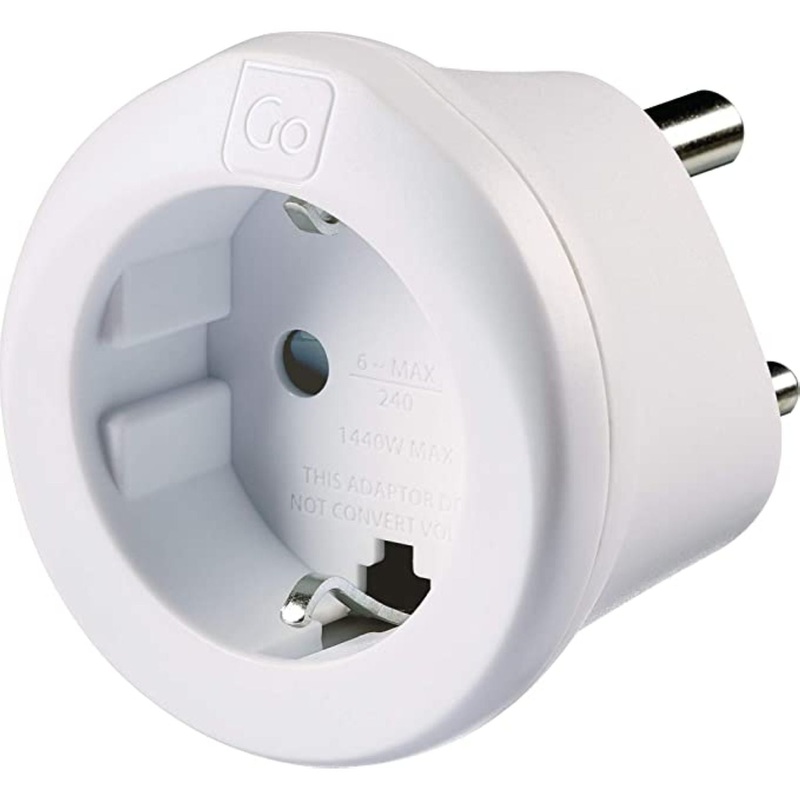 Go Travel EU-India Adaptor