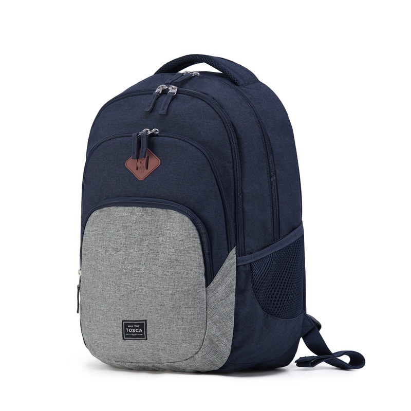 TOSCA - TCA993 URBAN BACKPACK - NAVY/GREY