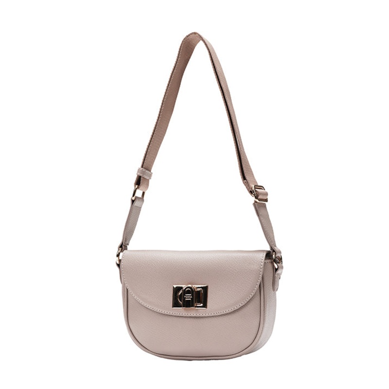 Tosca - TH051 Small Saddle flap handbag - Apricot