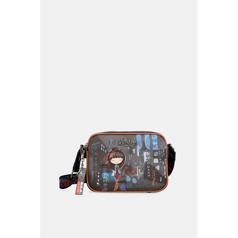 Contemporary 3 compartment messenger bag