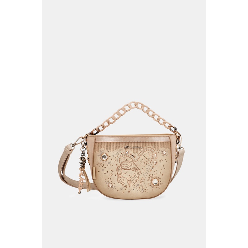 Studio nude oval crossbody bag