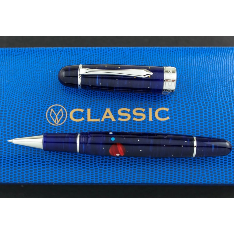 Classic Pens Paul Rossi LB3 Jupiter LE Rollerball Pen 18k & .925 Stars #51/100