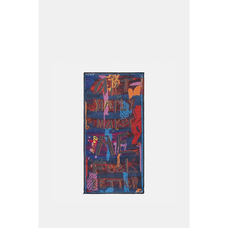 Contemporary blue scarf
