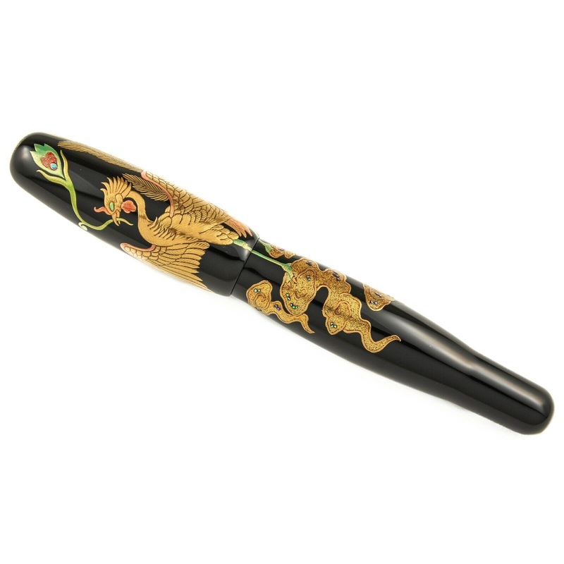 DANITRIO F-7 Hohoh Phoenix Maki-e Fountain Pen | Broad Nib