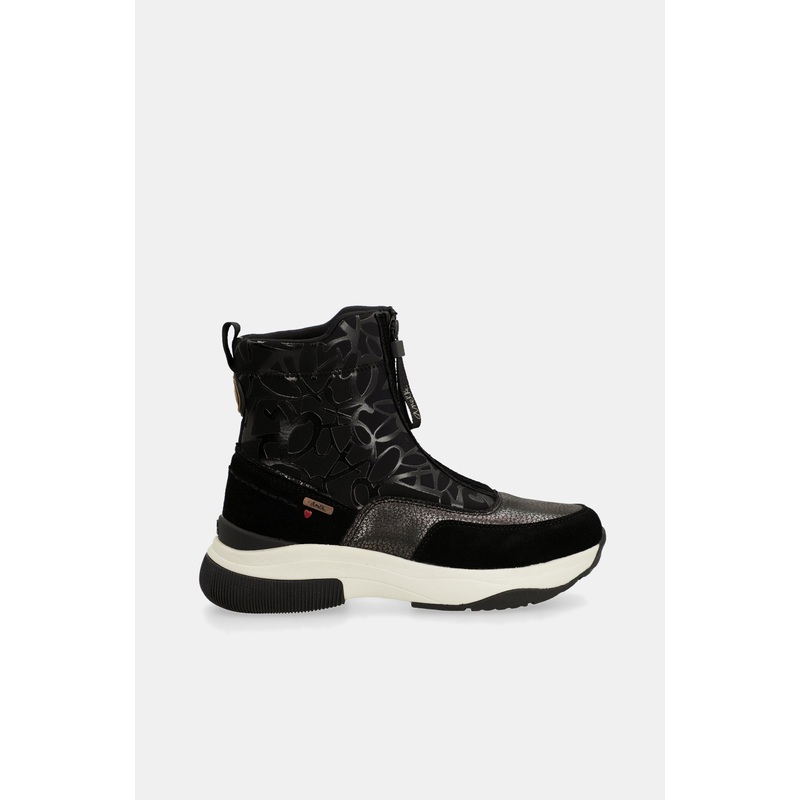 Dressy black sporty ankle boot
