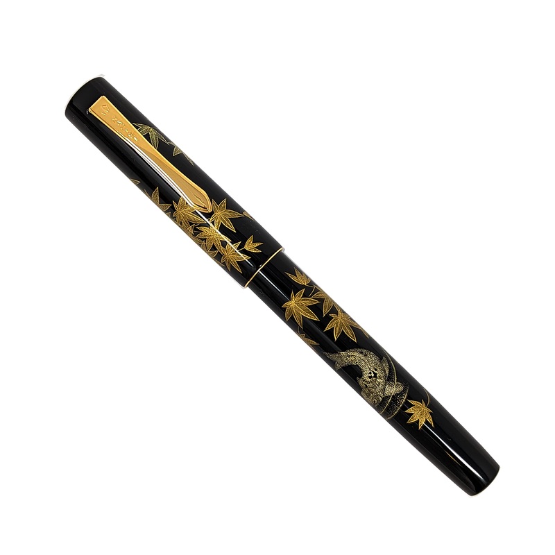 Namiki Yukari Chinkin Kinshu Autumn Beauty Fountain Pen | Broad Nib