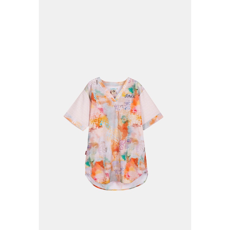 Printed short dress