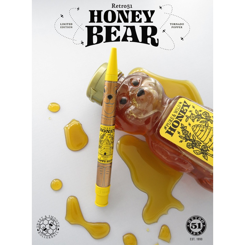 Retro 51 Tornado Popper "Honey Bear" Ltd. Ed. Rollerball Pen | XRR-23P01