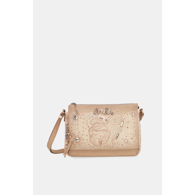 Studio nude 3-compartment crossbody bag