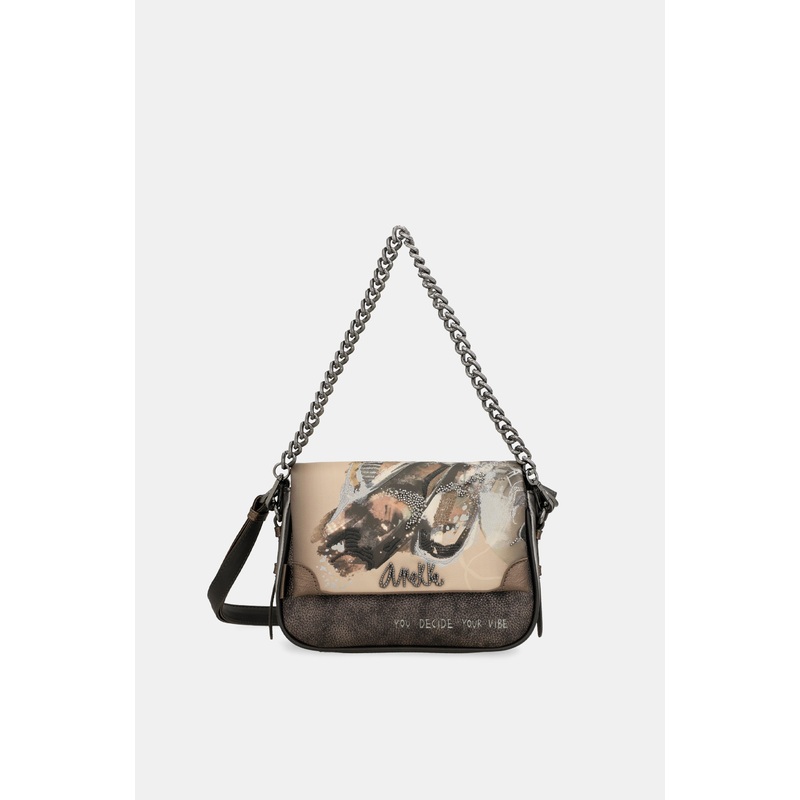 Wings crossbody bag with flap