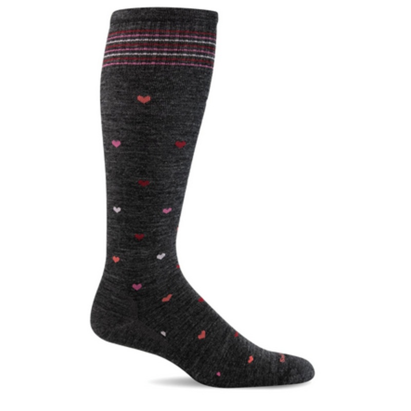 Sockwell Women's Full Heart Moderate Graduated Compression Socks (Wide Calf Fit)
