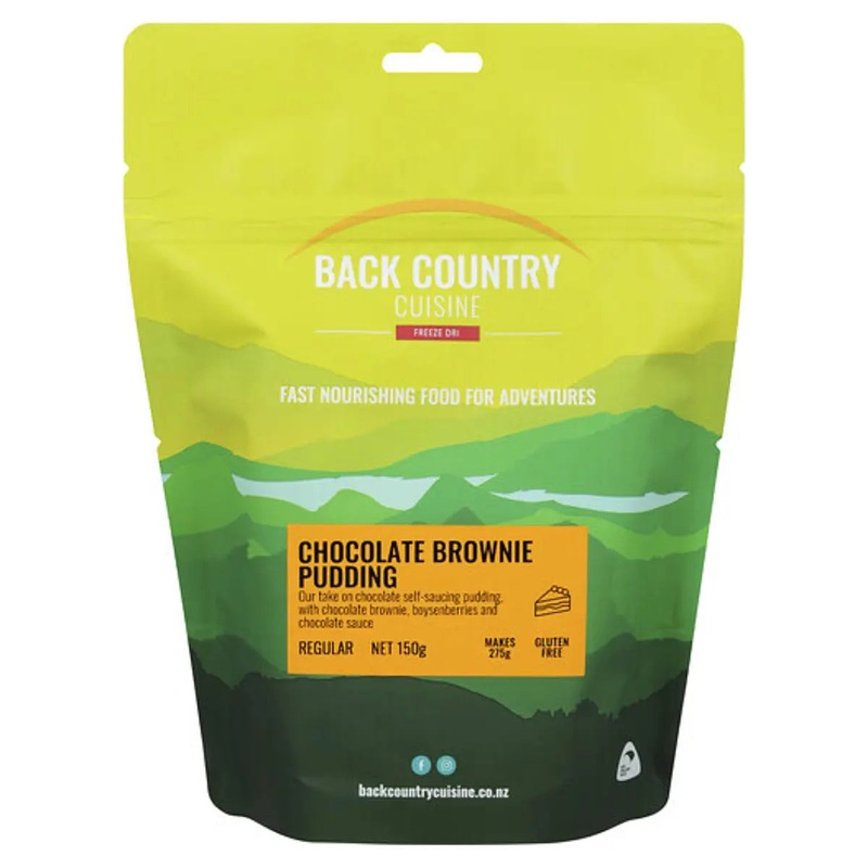 Back Country Cuisine Chocolate Brownie Pudding - Gluten Free - Regular Serve