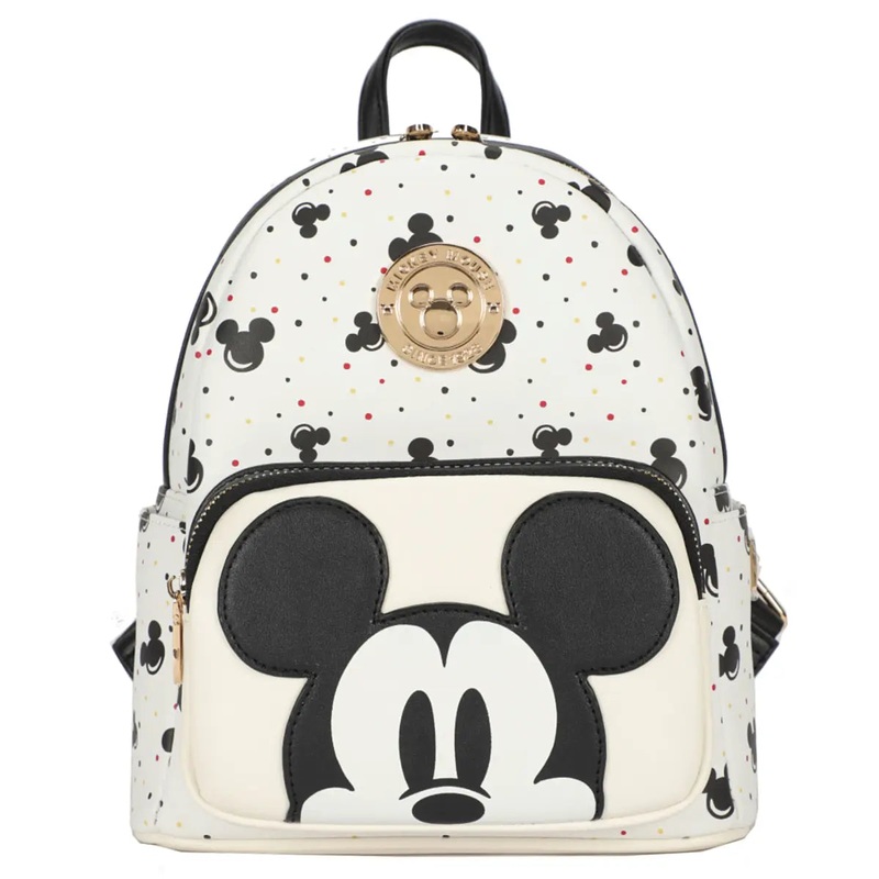 Disney Mickey Mouse Deluxe Mini Backpack - Black / White