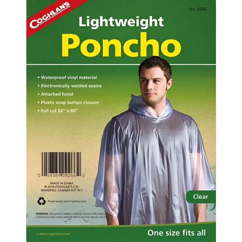 Lightweight Poncho - Clear : Coghlans