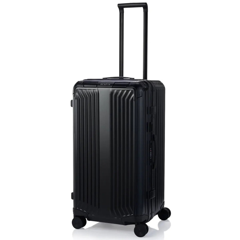 Samsonite Lite-Box ALU Anodised Aluminium 74 cm 4 Wheel Trunk - Black
