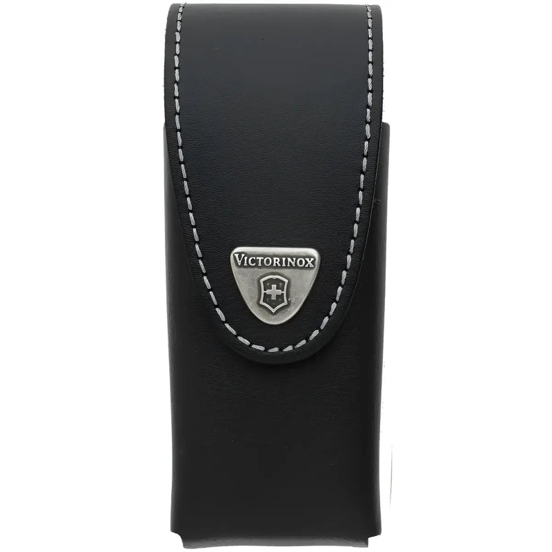 Victorinox Black Leather Pouch 4-6 Layers (12 cm long) For SwissTools and Large Swiss Army Knives