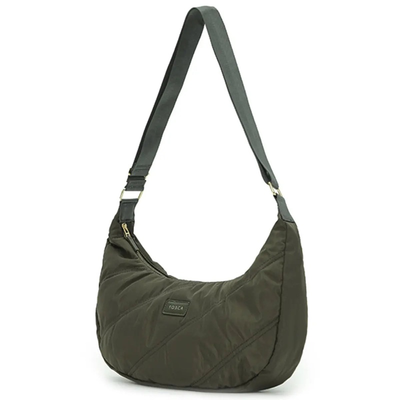 Tosca Harlow Hobo Bag - Khaki Stitch