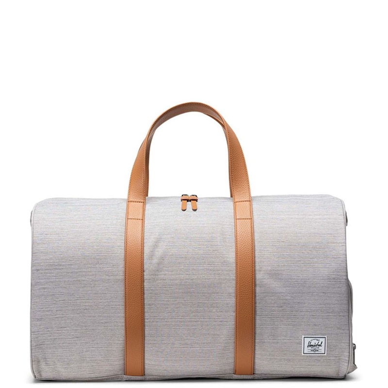Herschel Novel Light Grey Crosshatch Duffle