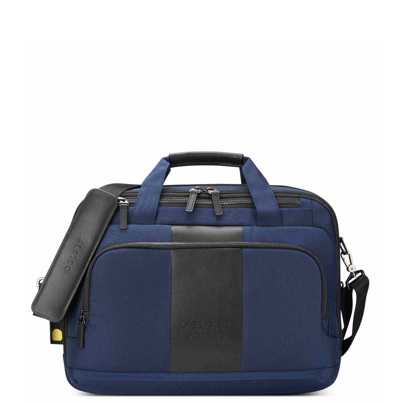 Wagram 2-CPT 15.6" Navy Satchel Bag