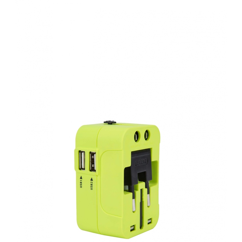 WorldwIDe Travel Adapter With Dual USB Chargers