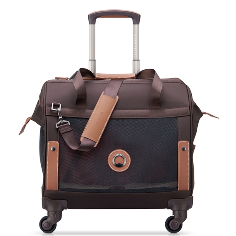 Chatelet Pet Carrier 4 Wheels Bag Brown