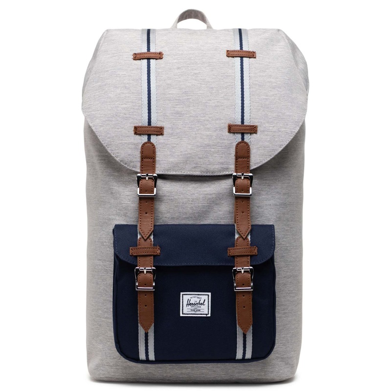 Herschel Little America Light Grey Crosshatch/Peacoat Backpack