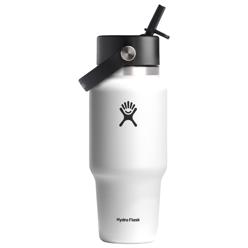 HYDRO FLASK 24 OZ TRAVEL BOTTLE WHITE
