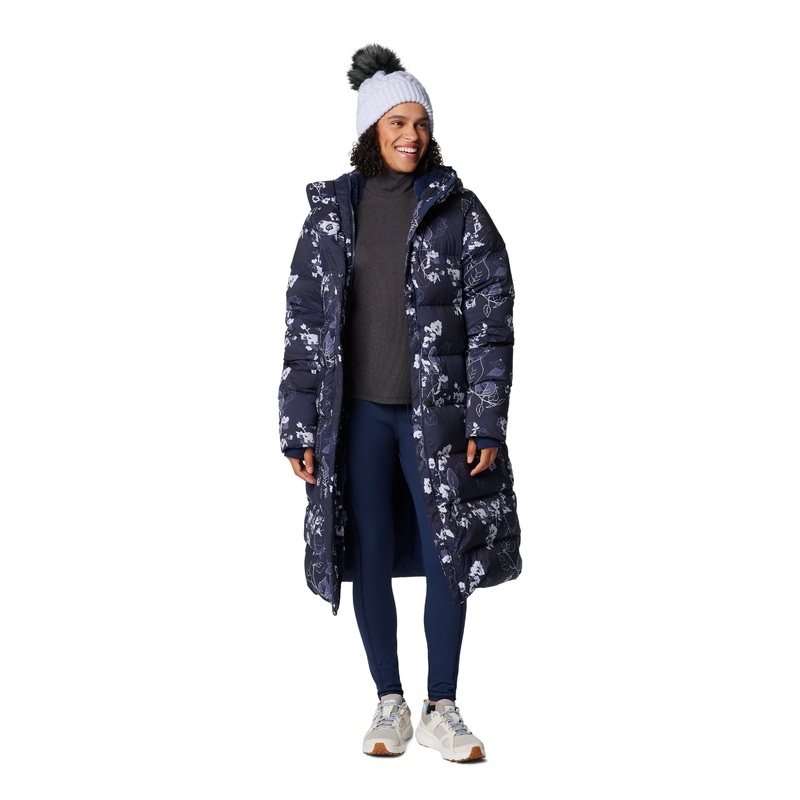 Women's Boundless Days Print Long Down Jacket Outerwear