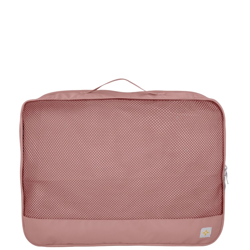 3PC COMPRESSIBLE PACKING CUBE SET Dusty Rose