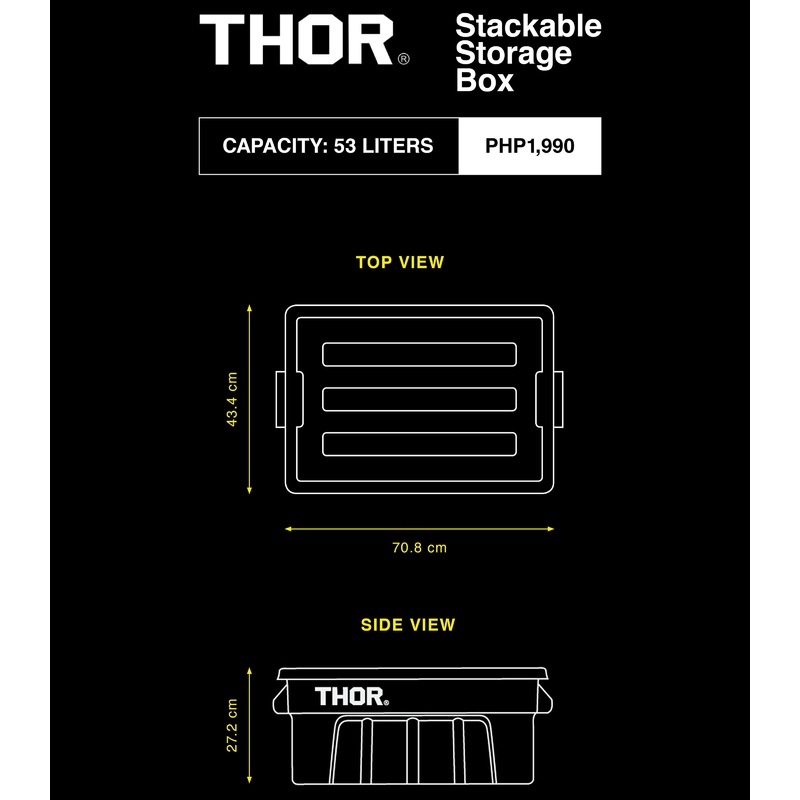 Stackable Storage Box 53L